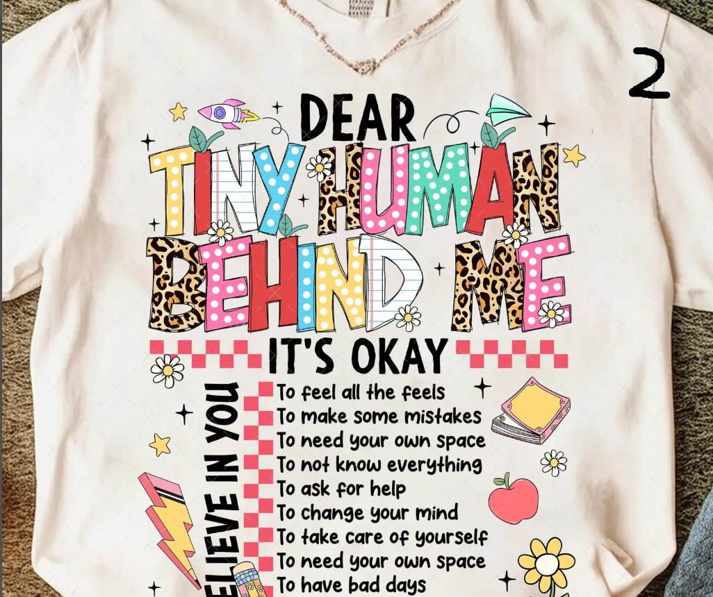DEAR STUDENT/TINY HUMAN