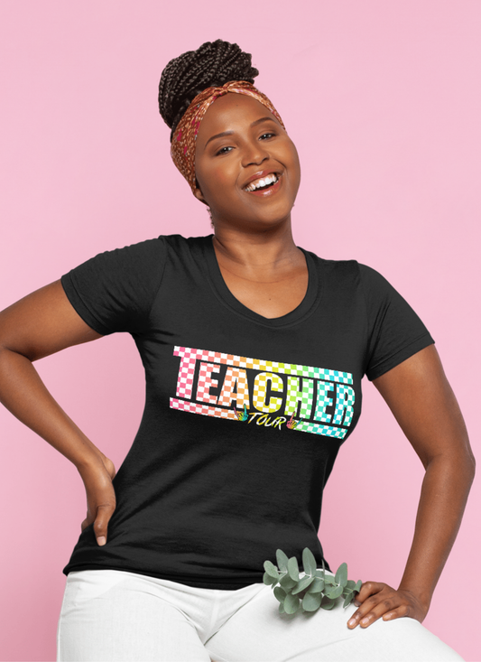 Teacher Tour (Front and Back)  T-Shirt